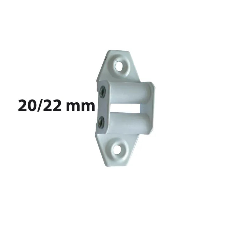 Guide pour sangle de volet roulant 20/22 mm, pose verticale H.58 x L.26 x P.15mm