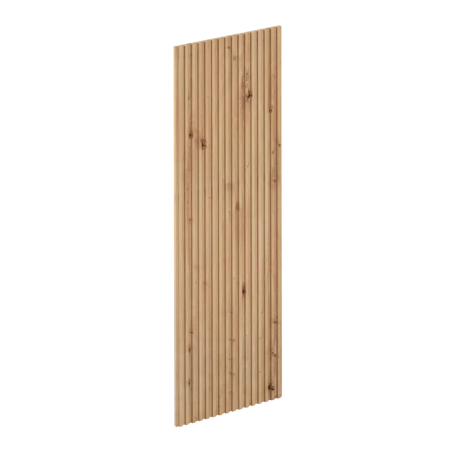 Porte de cuisine Sapporo effet chêne mat H.138 x l.44.7 cm avec défaut