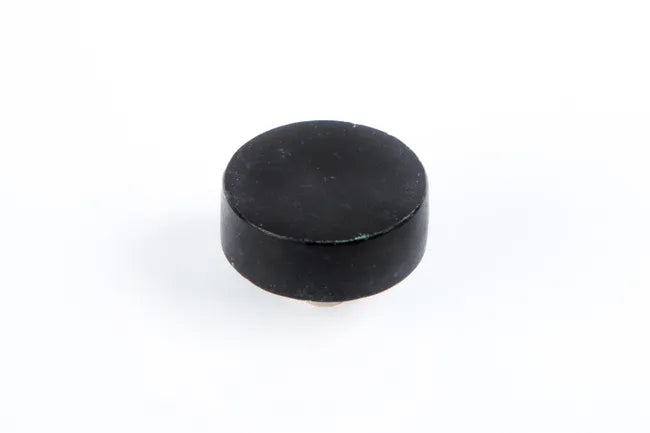 Bouton de meuble rond, résine noir, Diam.50 mm