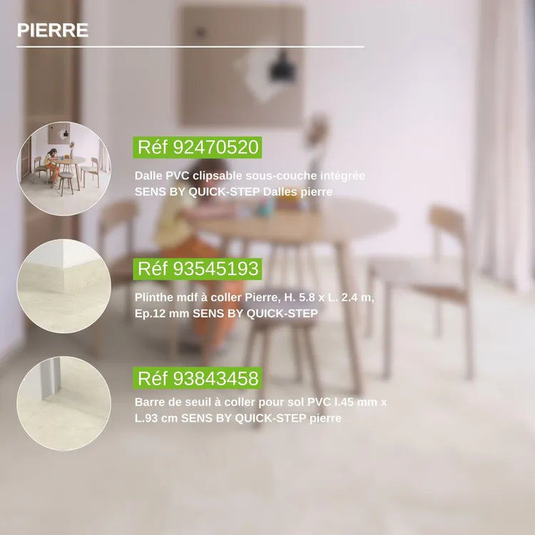 Dalle PVC clipsable intenso extreme sous-couche intégrée SENS BY QUICK-STEP Dall