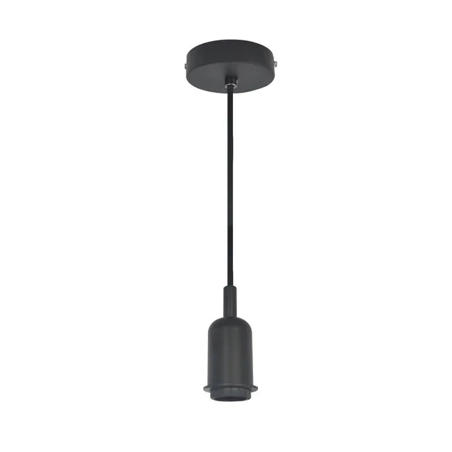 Suspension Hoopa, design, E27 métal noir INSPIRE