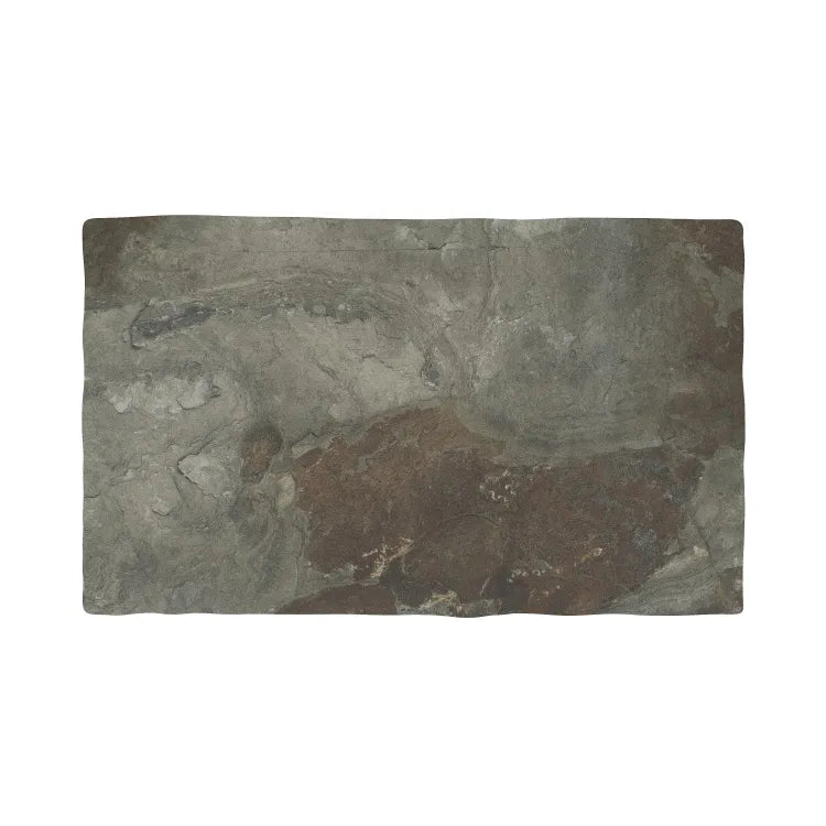 Carrelage sol extérieur effet pierre multicolor Monastère l.30 x