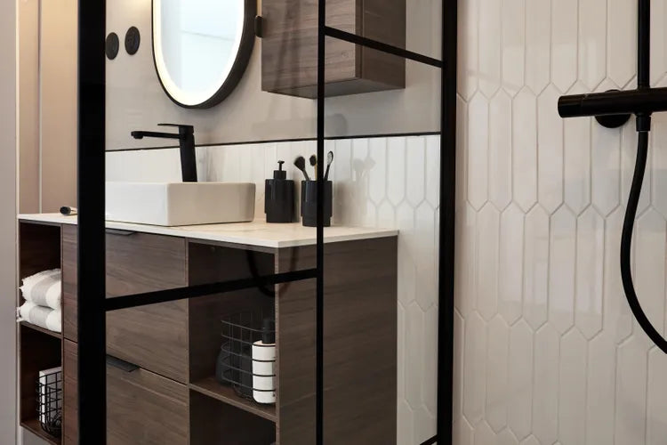 Carrelage mur intérieur blanc Bloom navette l.5 x L.25 cm x Ep.8 mm