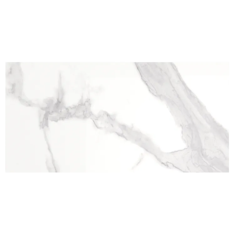 Carrelage effet marbre blanc Pure l.37 x L.75 cm
