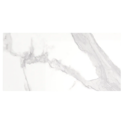 Carrelage effet marbre blanc Pure l.37 x L.75 cm