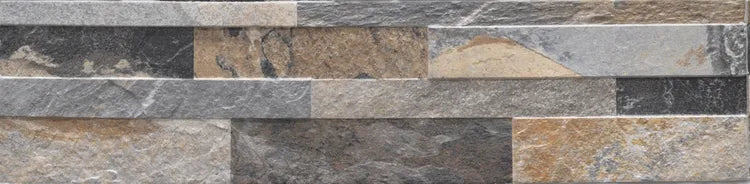 Carrelage mur intérieur effet pierre multicolor Oakland stone l.15 x L.61 cm SAD