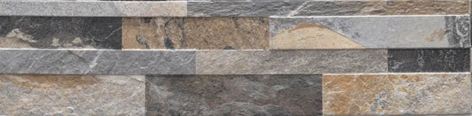 Carrelage mur intérieur effet pierre multicolor Oakland stone l.15 x L.61 cm SAD