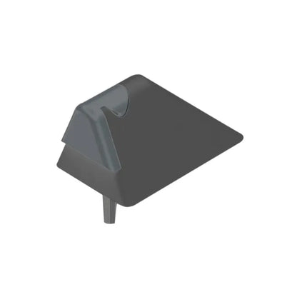 Butée de baie coulissante à visser KINTECH aluminium gris L.5 x H.13 cm