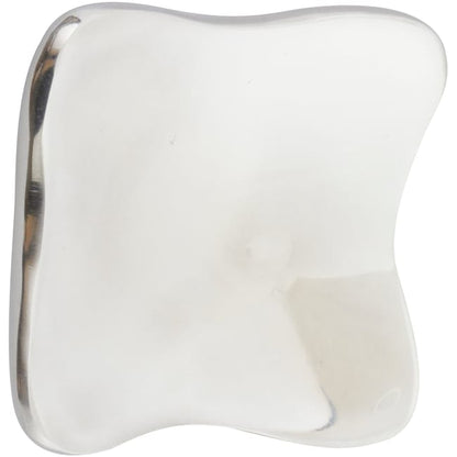 Bouton de meuble Saturne, aluminium argent