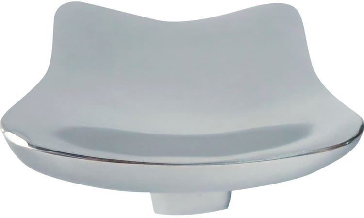Bouton de meuble Saturne, aluminium argent