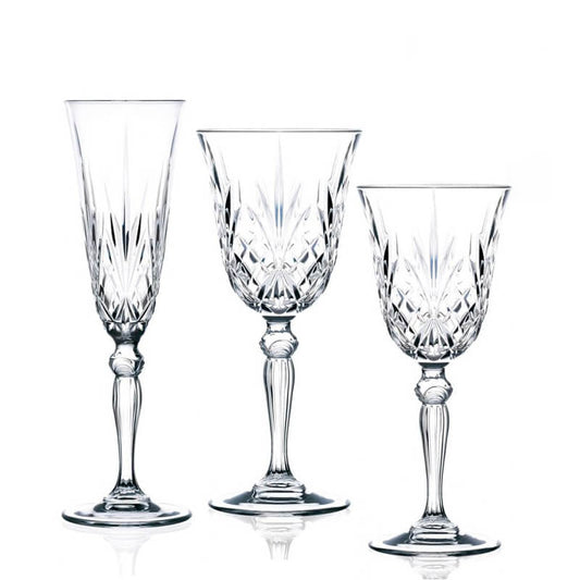 Cristalleria Italiana Melodia Ensemble De Calices en Verre - Ensemble 12 Pcs