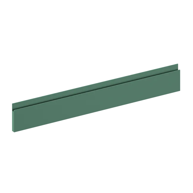 Façade de tiroir de cuisine Osaka vert laguna mat H.12.5 x l.79.7 cm