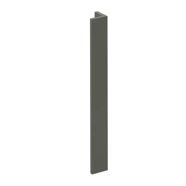 Fileur d'angle Newport argile mat H.76.8 x l.9 cm