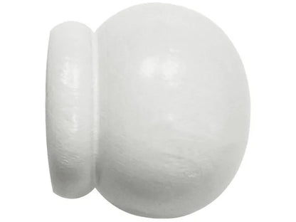 Lot de 2 embouts pour barre à rideau , Diam.20 mm blanc Syst.d, INSPIRE
