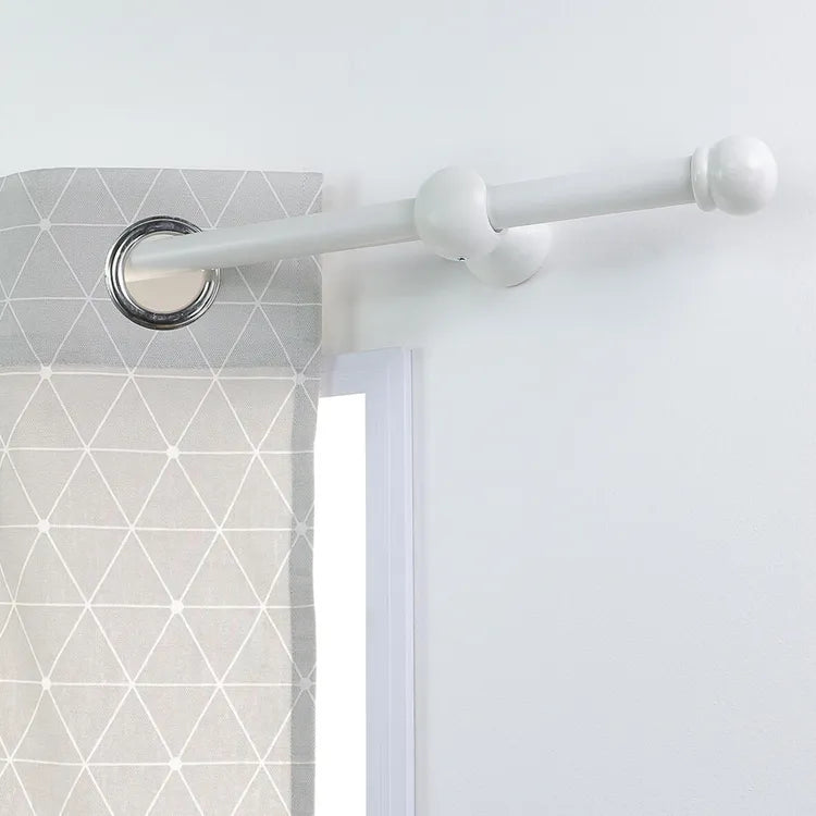 Lot de 2 embouts pour barre à rideau , Diam.20 mm blanc Syst.d, INSPIRE