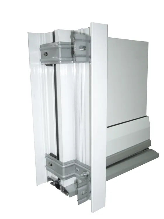 Tapée d'isolation/P.entrée alu H215xl90cm 160 Essentiel blanc 9016