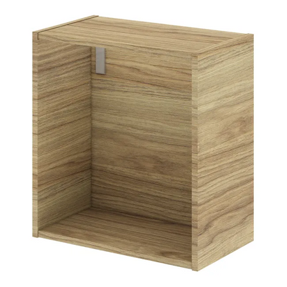 Cube de rangement l.30 x H.32 x P.17 cm effet chêne miel Neo line