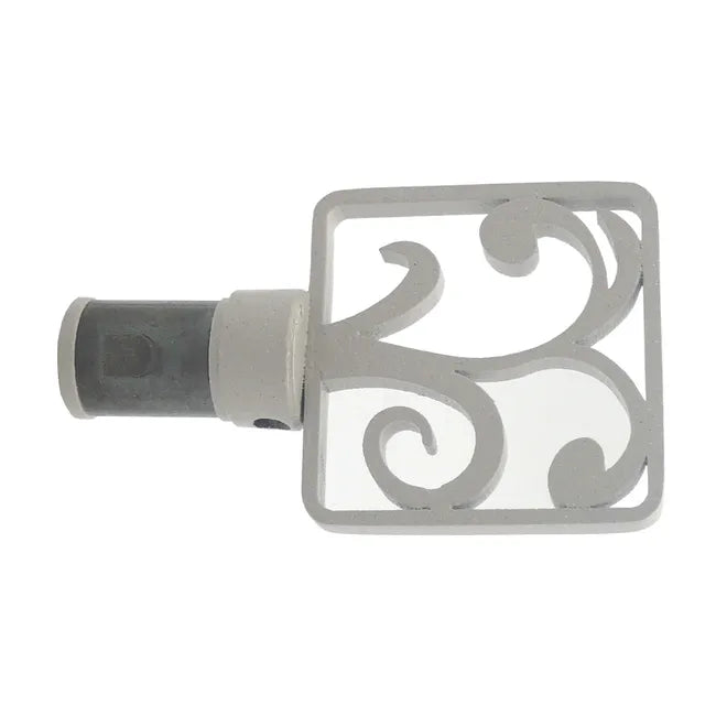 2 embouts pour tringle à rideau, Diam.8 / 10 mm, plume Cosy, INSPIRE