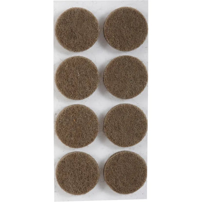 Assortiment 16 Patin de pied de meuble en feutre adhésif STANDERS Ø16 mm