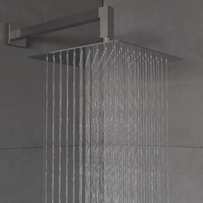 Tête de douche carré acier inoxydable H.25 x l.26cm Studio SENSEA