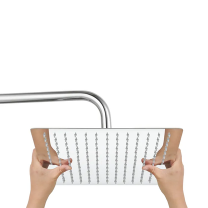 Tête de douche carré acier inoxydable H.30 x l.32cm Studio SENSEA