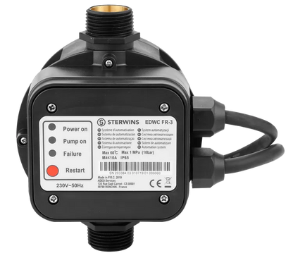 Système automatisation pompe d'alimentation 230V STERWINS, 10bar, câble 0.5m