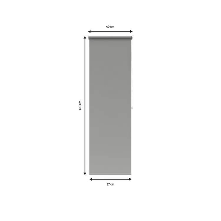 Store enrouleur occultant Colwood gris, l.40 x H.190 cm, INSPIRE