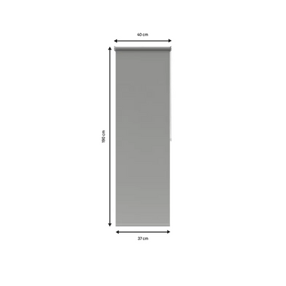 Store enrouleur occultant Colwood gris, l.40 x H.190 cm, INSPIRE
