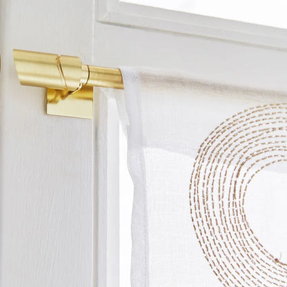 Barre de vitrage sans perçage décor laiton Chic, L.38 - 70 cm, diam.10 mm, INSPI