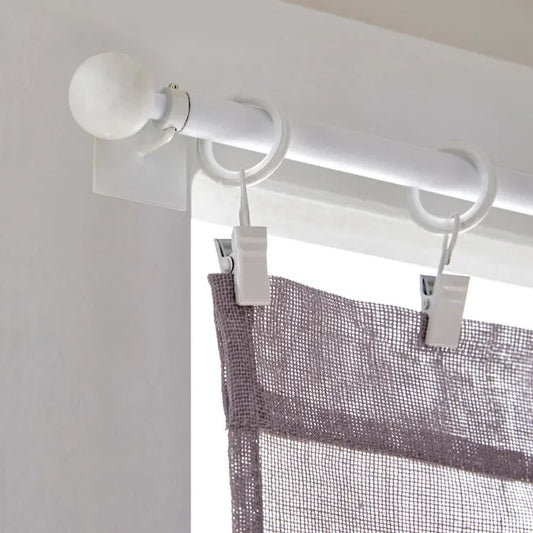 Barre de vitrage sans perçage blanc Cosy, L.38 - 70 cm, diam.10 mm, INSPIRE
