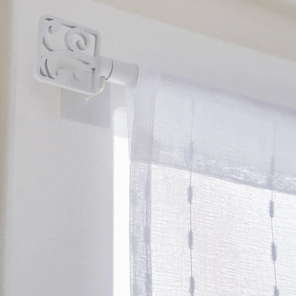 Barre de vitrage sans perçage blanc Cosy, L.38 - 70 cm, diam.10 mm, INSPIRE