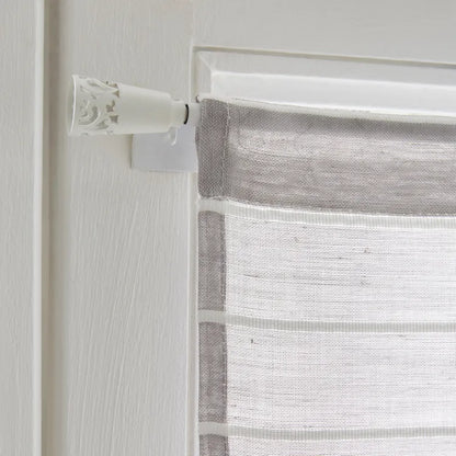 Barre de vitrage sans perçage blanc Cosy, L.38 - 70 cm, diam.10 mm, INSPIRE