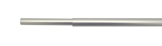Barre de vitrage sans perçage nickel Design, L.68 - 120 cm, diam.10 mm, INSPIRE