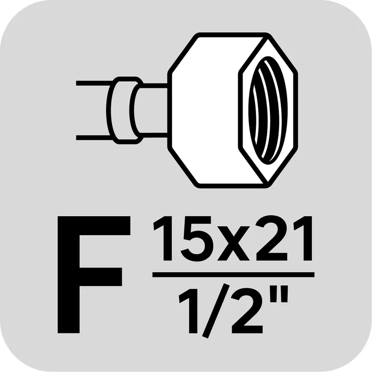 Flexible femelle/femelle 15x21 (1/2"), DN13, 30 cm, EQUATION