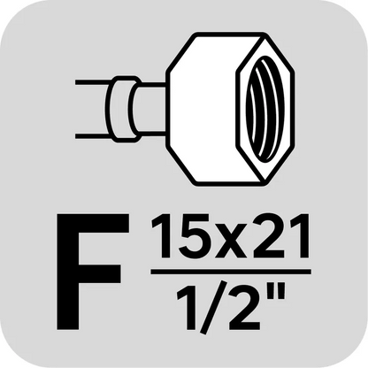 Flexible femelle/femelle 15x21 (1/2"), DN13, 30 cm, EQUATION