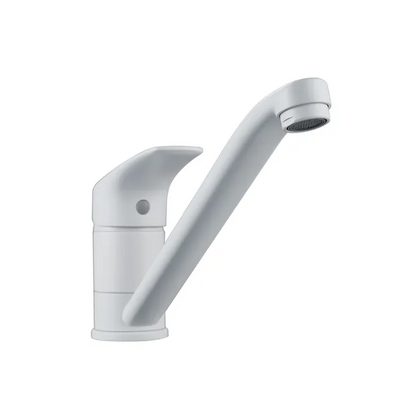 Robinet de cuisine blanc, Essential, DELINIA