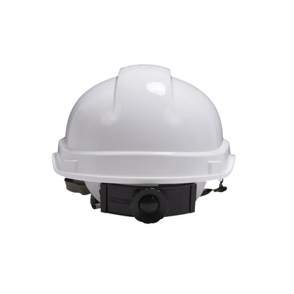 Casque de protection blanc DEXTER, taille ajustable