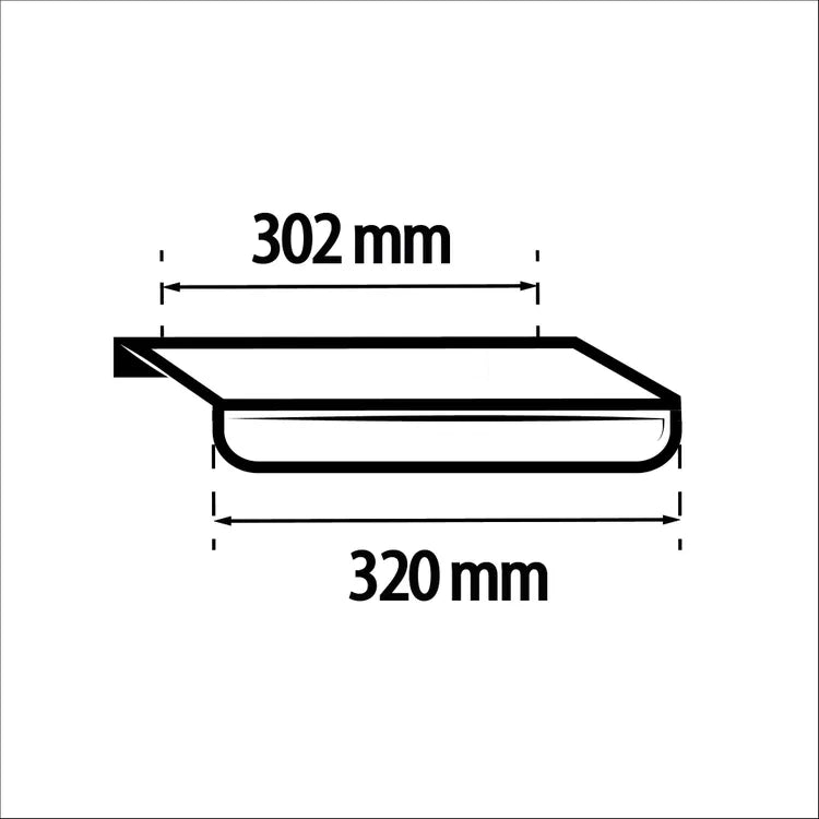 Lot de 2 poignées de meuble Livio, aluminium nickel brossé, entraxe 302 mm