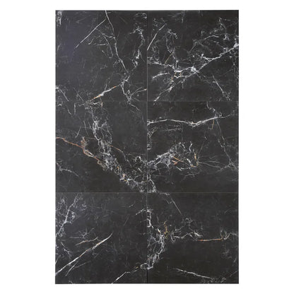 Carrelage sol intérieur / mur intérieur effet marbre noir gold Murano l.60 x L.60