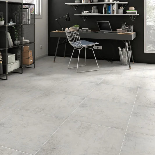 Carrelage mur intérieur / sol intérieureffet béton gris clair Alma l.45 x