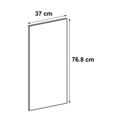 Joue Malmo chêne mat H.76.8 x l.37 cm