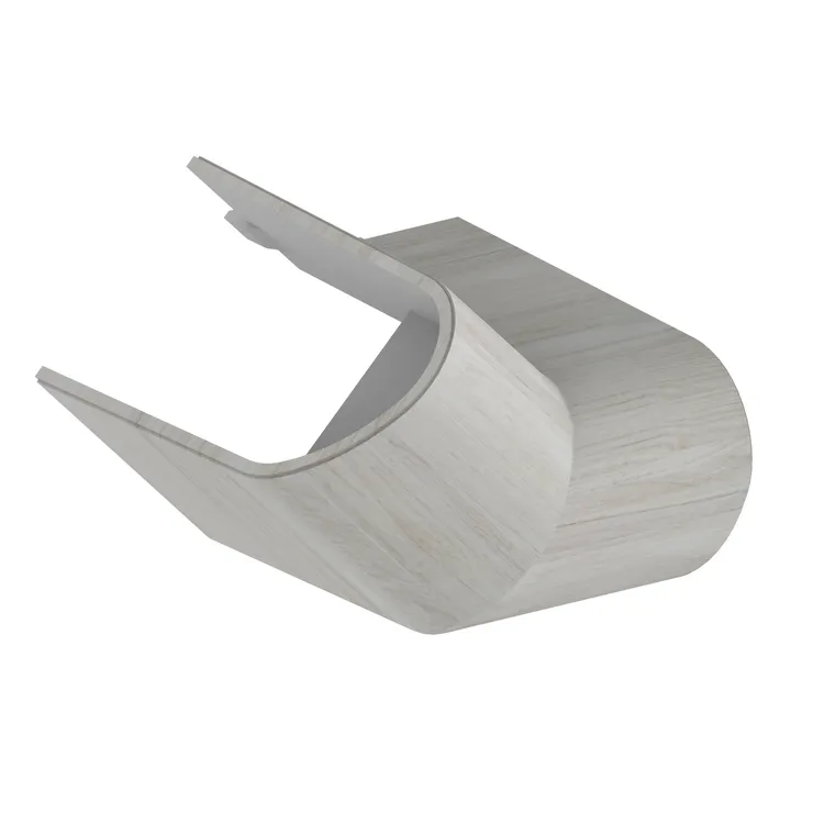 Cache pour barre d'appui L.7.6 cm bois onyx AKW