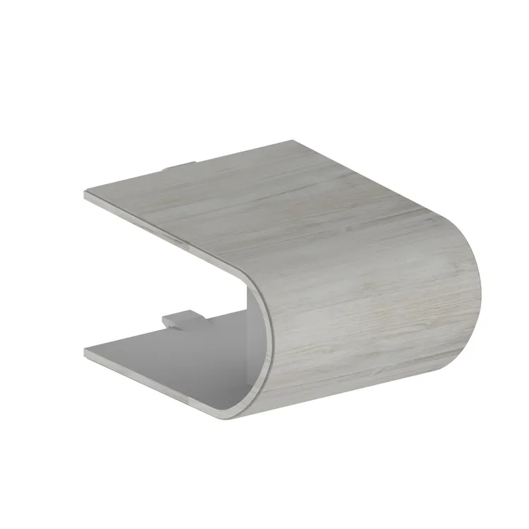 Cache pour barre d'appui L.7.6 cm bois onyx AKW