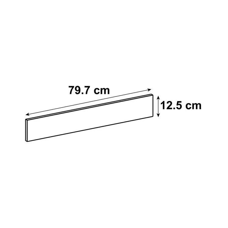 Façade de tiroir de cuisine Boston vert clair mat H.12.5 x l.79.7 cm