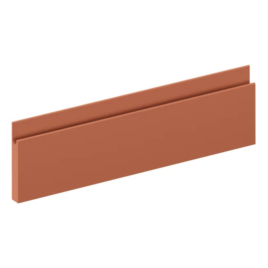 Façade de tiroir de cuisine Tokyo terracotta mat H.12.5 x l.44.7 cm