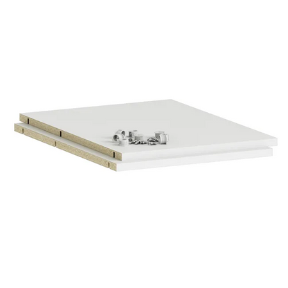 Lot de 2 étagères SPACEO Evo'M P.50 blanc pour caisson L.40 x P.50 cm