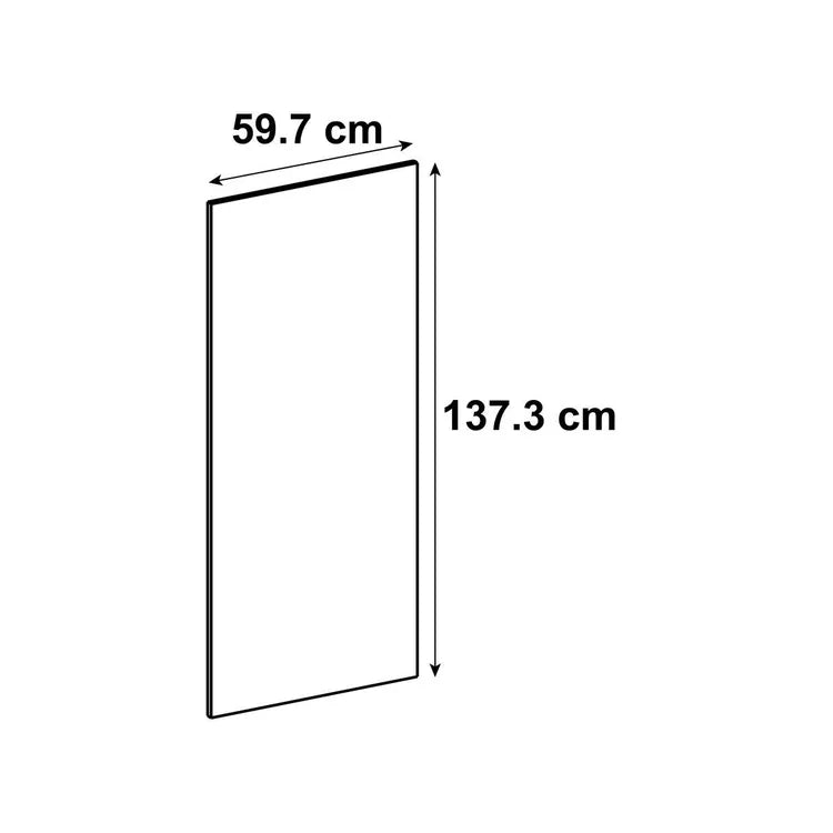 Porte de cuisine DELINIA ID Hudson chêne clair mat H.138.0 x l.59.7 cm