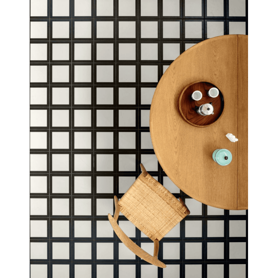MUTINA Mattonelle Margherita Square Black 20,5x20,5cm