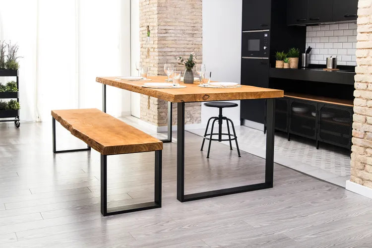 Pied de table design REI Cadre XXL noir, la. 8 x lo. 78 x hauteur 71 cm
