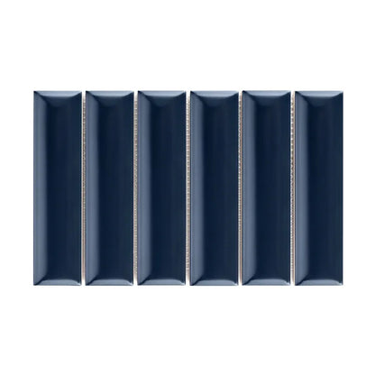 1 plaque de mosaïque Bump céramique bleu 31.5 x 20 cm ARTENS